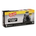 Cleaning & Janitorial Supplies | Glad 00079 30 in. x 33 in. 30 gal. 0.81 mil Large Quick-Tie Trash Bags Tie-Flap - Black (10/Box 12 Boxes/Carton) image number 10