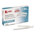 Office Jansan | ACCO A7070014J 2.75 in. Center to Center Premium Two-Prong Fastener Compressors - Silver (100/Box) image number 0