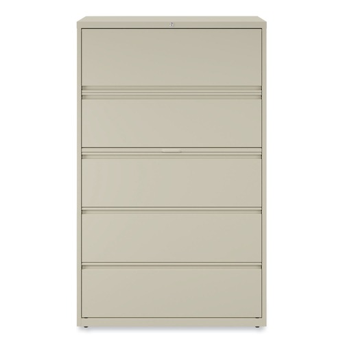 | Alera 25512 42 in. x 18.63 in. x 67.63 in. 5 Legal/Letter/A4/A5 Size Lateral File Drawers - Putty image number 0