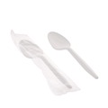 Bulk Savings Pricing 2 | Pactiv Corp. FKSWCH Plastic Mediumweight Spoon Individually Wrapped Fieldware Cutlery - White (1000/Carton) image number 1