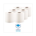 Paper Towels and Napkins | Boardwalk B6400 7.87 in. x 10 in. 2-Ply Perforated Center-Pull Hand Towels - White (6/Carton) image number 3