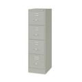 Office Filing Cabinets & Shelves | Alera 26125 15 in. x 22 in. x 52 in. Letter-Size Four-Drawer Economy Vertical File - Light Gray image number 1