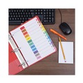 Office Jansan | Universal UNV24810 11 in. x 8.5 in. 12-Tab Jan. to Dec. Deluxe Table of Contents Dividers for Printers - White (1 Set) image number 5