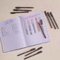 Pens | TOPS PEN12127 Medium 1 mm PENTONIC Stick Ballpoint Pen - Assorted Ink Colors/Charcoal Gray Barrel (25/Pack) image number 6