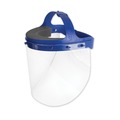 Face Shields and Visors | Suncast HGASSY16 16.5 in. x 10.25 in. x 11 in. Fully Assembled Full Length Face Shield with Head Gear - Clear/Blue (16/Carton) image number 0