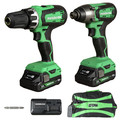 Combo Kits | Metabo HPT KC18DFXM 18V MultiVolt Brushed Lithium-Ion 1/2 in. Cordless Hammer Drill and 1/4 in. Impact Driver Combo Kit with 2 Batteries (2 Ah) image number 0