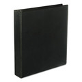 Office Jansan | Universal UNV20743 11 in. x 8.5 in. 1.5 in. Capacity 3 Rings Slant D-Ring View Binder - Black image number 0