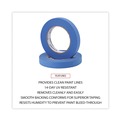 Office Jansan | Universal UNVPT14019 18 mm x 54.8 mm Premium UV-Resistant Masking Tape - Blue (2/Pack) image number 2