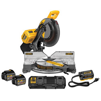 Dewalt 120V MAX FlexVolt Cordless Lithium Ion 12 in. Fixed Compound Miter Saw Kit with Batteries