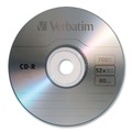 Office Jansan | Verbatim 94935 700 MB/80 min 52x CD-R Recordable Discs in Slim Jewel Case - Silver (10/Pack) image number 1