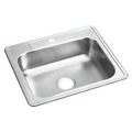 Kitchen Sinks | Elkay D125221 Dayton 25 in. x 22 in. x 6-9/16 in. Single Bowl Drop-in Stainless Steel Bar Sink image number 0