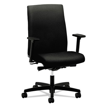 HON Ignition Series 17 in. to 22 in. Seat Height Supports Up to 300 lb Mid-Back Work Chair - Black