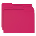Office Jansan | Smead 12743 1/3-Cut Tabs Assorted Letter Size 0.75 in. Expansion Colored File Folders - Red (100/Box) image number 2