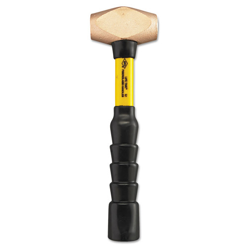 Hammers | Nupla 30-025 2.5 lbs. 15 in. Fiberglass Handle Classic Brass-Head Construction Hammer image number 0