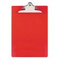 Office Jansan | Saunders 21601 1 in. Clip Cap 8-1/2 in. x 12 in. Sheets Recycled Plastic Clipboard With Ruler Edge - Red image number 0