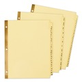 Mothers Day Sale! Save an Extra 10% off your order | Avery 11306 11 in. x 8.5 in. 25-Tab Preprinted Laminated A to Z Tab Dividers with Gold Reinforced Binding Edge - Buff (1-Set) image number 1