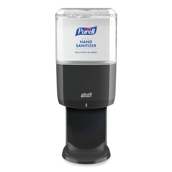 PURELL 6424-01 ES6 5.25 in. x 8.56 in. x 12.13 in. 1,200 mL Touch Free Hand Sanitizer Dispenser - Graphite (1/Carton)