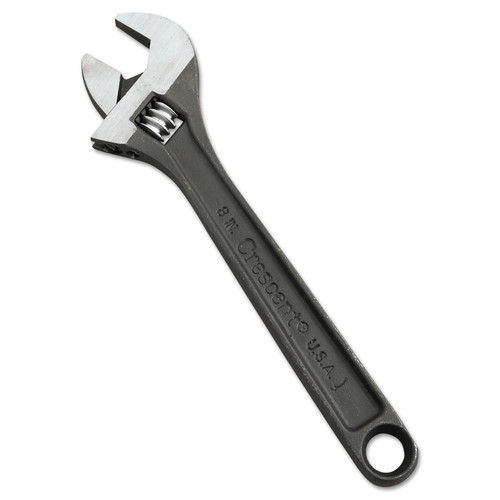 Angled Wrenches | Crescent AT18 Crescent Adjustable Wrench, 8 in. Long, 1-1/8 in. Opening, Black Phosphate Finish image number 0