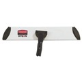 Mops | Rubbermaid Commercial 1863893 Executive 17 in. x 3.5 in. Microfiber Single-Sided Flat Mop Frame - Black/Silver image number 0