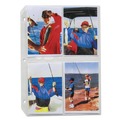 Office Jansan | C-Line 52584 3-Hole Punched Photo Pages for Eight 3.5 in. x 5 in. Photos - Clear (50/Box) image number 1