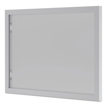 HON HBL72HDG BL Series 13.25 in. x 17.38 in. Frosted Glass Hutch Door - Silver