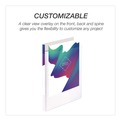 Binders & Binding Supplies | Samsill I08517C 11 in. x 8.5 in. 0.5 in. Capacity 3 Rings Economy Round Ring View Binder - White (12/Carton) image number 1