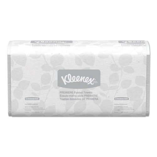 Cleaning & Janitorial Supplies | Kleenex 13253 7.8 in. x 12.4 in. Premiere Folded Towels - White (120/Pack, 25 Packs/Carton) image number 0
