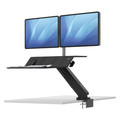  | Fellowes Mfg Co. 8081601 Lotus RT 35.5 in. x 23.75 in. x 49.2 Dual Monitor Sit-Stand Workstation - Black image number 0