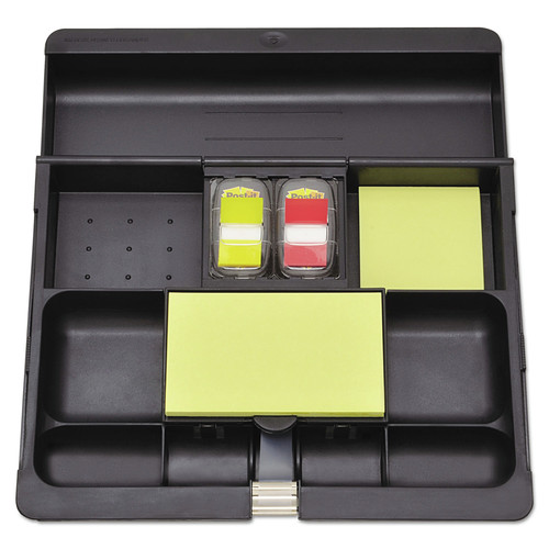 Just Launched | Post-it C-71 Recycled Plastic Desk Drawer Organizer Tray - Black image number 0