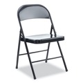 Office Chairs | Alera ALECA941 Armless Steel Folding Chair Supports Up to 275 lbs. - Black (4/Carton) image number 1