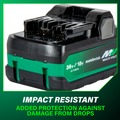 Batteries | Metabo HPT 380083M 18V/36V MultiVolt 5 Ah/2.5 Ah Water and Impact Resistant Lithium-Ion Battery image number 4