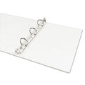 Office Jansan | Avery 17116 1 in. Capacity 8.5 x 5.5 Mini Size Durable View Binder with 3 Round Rings - White image number 1
