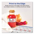 Office Jansan | Avery 22845 9.75 in. x 1.25 in. Water-Resistant Wraparound Labels with Sure Feed - White (40/Pack) image number 3