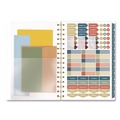 Calendars & Planners | AT-A-GLANCE 1768200 8.5 in. x 5.5 in. 12-Month (Jan-Dec 2026) Midnight Garden Weekly/Monthly Planner - Black/Pink/Green Cover image number 3