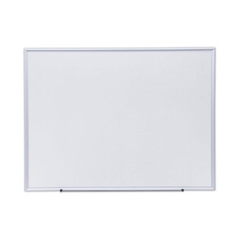 Universal Deluxe 48 in. x 36 in. Melamine Dry Erase Board - White/Silver