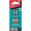 Bits and Bit Sets | Makita E-10609 Impact XPS T40 Torx 1 in. Insert Bit (5-Piece/Pack) image number 1