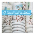 Cutlery | Dixie 5342DX PerfecTouch 12 oz.Paper Hot Cups - Coffee Haze Design (25/Sleeve, 20 Sleeves/Carton) image number 5