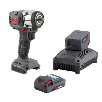 Ingersoll Rand W3131-K22 IQV20 20V Lithium-Ion Brushless 3/8 in. Square Drive Cordless Compact Impact Wrench Kit (2.5 Ah/5.6 Ah)