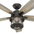 Ceiling Fans | Hunter 59420 52 in. Coral Bay Noble Bronze Ceiling Fan with Light and Integrated Control System-Handheld image number 5