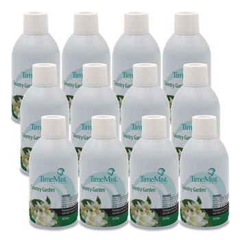 TimeMist 6.6 oz. Aerosol Spray Premium Metered Air Freshener Refill - Country Garden (12/Carton)