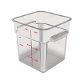 Bulk Savings Pricing 3 | Carlisle 1195307 8.75 in. x 8.75 in. x 9 in. 8 qt. Squares Polycarbonate Food Storage Container - Clear image number 0