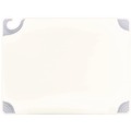 Food Service | San Jamar SAN CBG182412WH 24 in. x 18 in. x 0.5 in. Saf-T-Grip Plastic Cutting Board - White image number 1