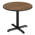 Office Jansan | Alera ALETTRD36EW 35.5 in. Diameter Round Reversible Laminate Table Top - Espresso/Walnut image number 3