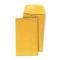  | Universal UNV35303 Round Flap 3.5 in. x 6.5 in. Kraft Coin Envelopes - Light Brown (500/Box) image number 0