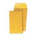 Office Jansan | Universal UNV35303 Round Flap 3.5 in. x 6.5 in. Kraft Coin Envelopes - Light Brown (500/Box) image number 0