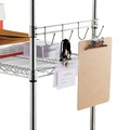 Office Filing Cabinets & Shelves | Alera ALESW59HB418SR 18 in. Deep 4-Hook Bars for Wire Shelving - Silver (2-Piece/Pack) image number 1