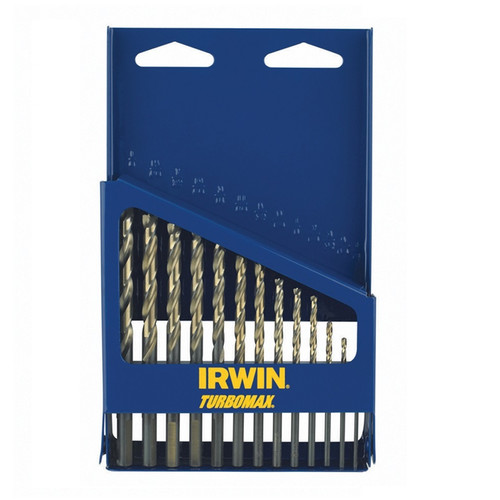 Drill Driver Bits | Irwin Hanson 73136 13-Piece High Speed Steel Drill Bit Set with Turbo Point Tip and Metal Index Case image number 0