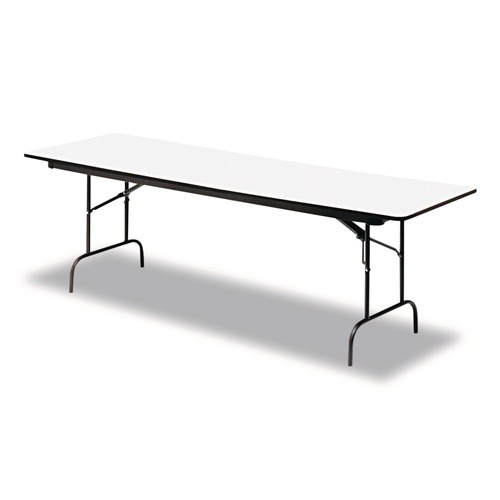 Office & Office Supplies | Iceberg 55217 60 in. x 30 in. x 29 in. OfficeWorks Commercial Wood-Laminate Rectangular Folding Table - Gray/Charcoal image number 0