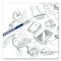 Pens | Staedtler 13218HBC12 HB No. 2 Woodcase Pencil - Black Lead/Blue/White Barrel (12/Pack) image number 3