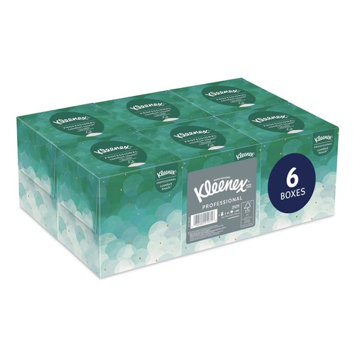 Paper Towels and Napkins | Kleenex 21271 2-Ply Professional Facial Tissue (6/Pack) image number 0